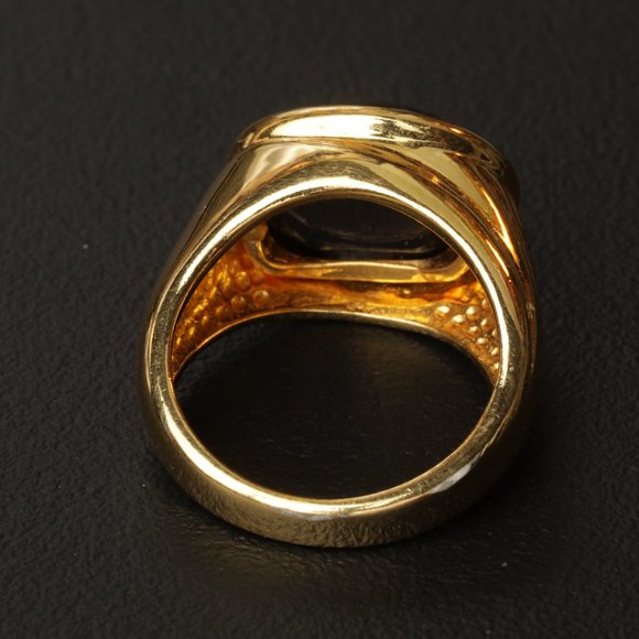 UTC Gold over 925 Silver ring (Unisex) - Picture 3 of 5
